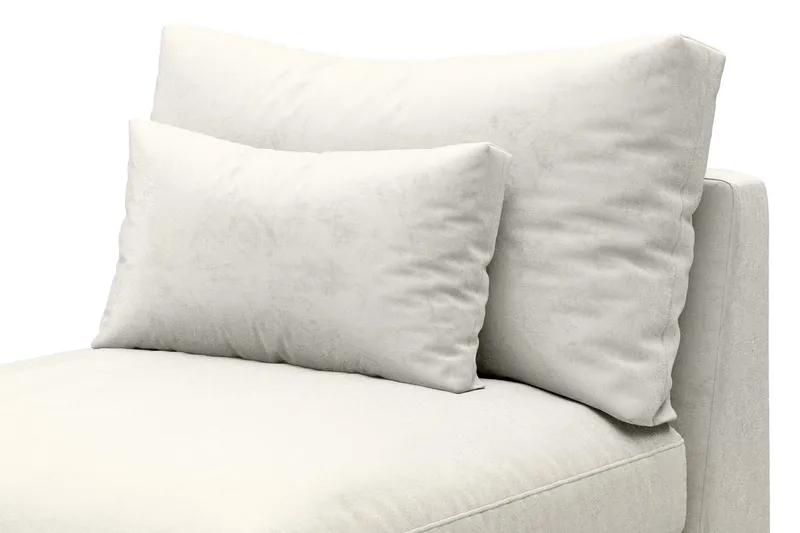 Keskimoduuli Dubai Sametti - Valkoinen - Huonekalut - Sohva - Moduulisohva