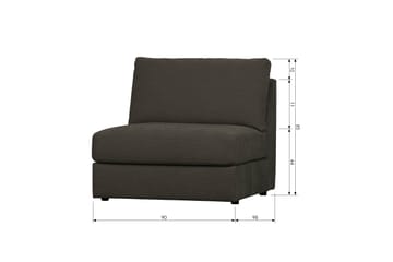 Keskimoduuli Havelberg - Antrasiitti - Huonekalut - Sohva - Moduulisohva