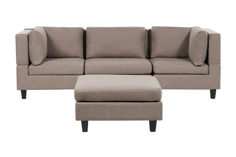 Komplett modulsoffa Brun, Svart