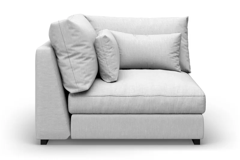 Kulmamoduuli Dubai extra syvä - Vaaleanharmaa - Huonekalut - Sohva - Moduulisohva - Kulmamoduuli