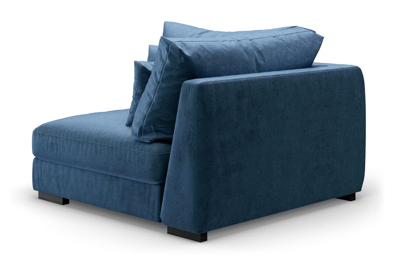 Dubai-kulmamoduuli sametti, extra syvä - Sininen - Huonekalut - Sohva - Moduulisohva - Kulmamoduuli