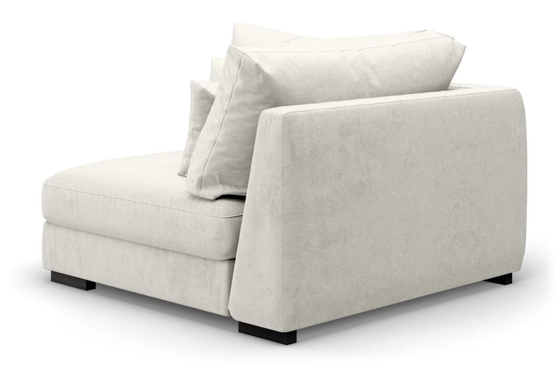 Kulmamoduuli Dubai Sametti extra syvä - Valkoinen - Huonekalut - Sohva - Moduulisohva - Kulmamoduuli