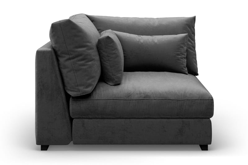 Kulmamoduuli Dubai Sametti - Tummanharmaa - Huonekalut - Sohva - Moduulisohva - Kulmamoduuli