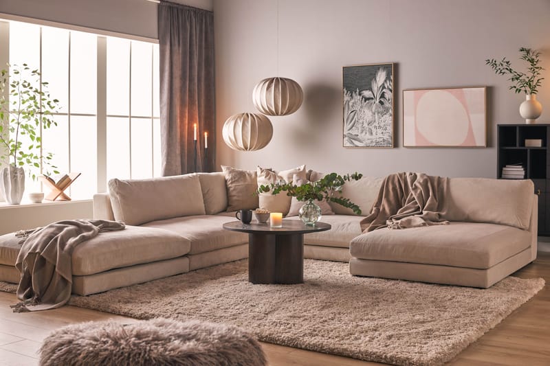 Kulmamoduuli Henri - Beige/Vakosametti - Huonekalut - Sohva - Moduulisohva - Kulmamoduuli