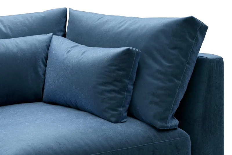 Kulmamoduuli Dubai Sametti - Sininen - Huonekalut - Sohva - Moduulisohva - Kulmamoduuli