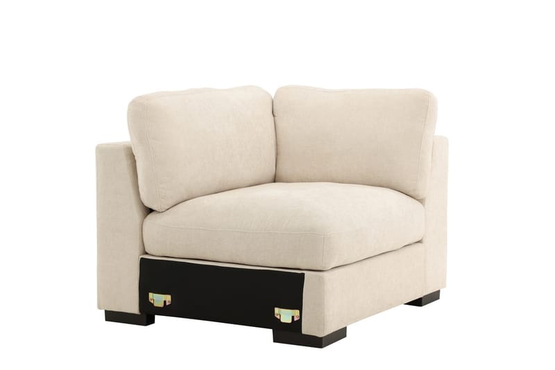 Oikeanpuoleinen moduuli Salerno kankaalla - Beige - Huonekalut - Sohva - Moduulisohva - Kulmamoduuli