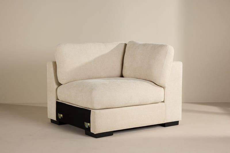 Oikeanpuoleinen moduuli Salerno kankaalla, Beige