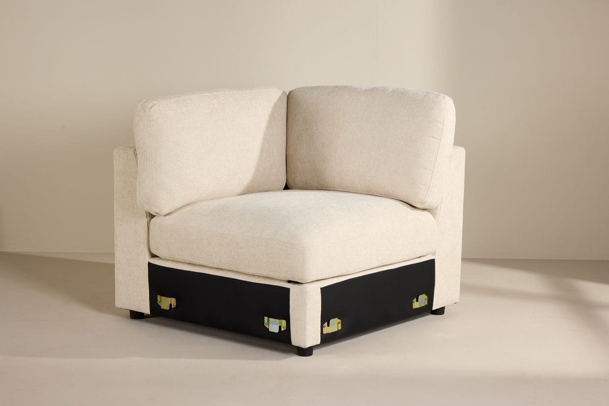 Kulmamoduuli Salerno kankaalla - Beige