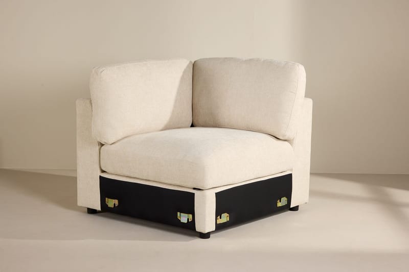 Kulmamoduuli Salerno kankaalla, Beige