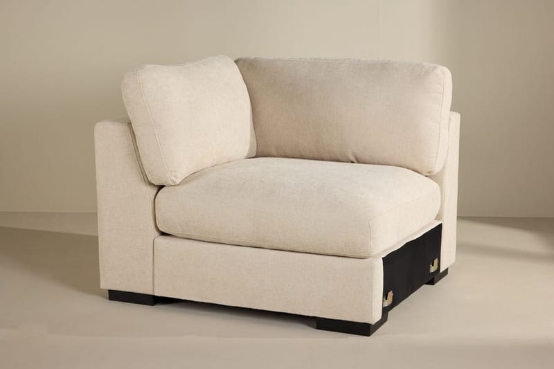 Vasemmanpuoleinen moduuli Salerno kankaalla, Beige