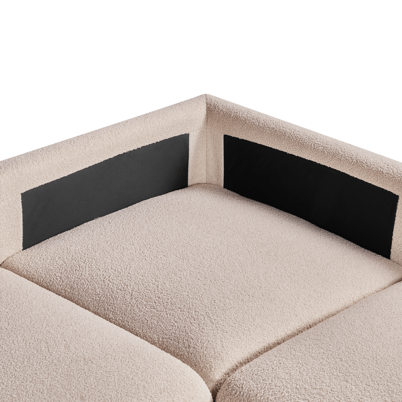 Mesnali 5-istuttava moduulisohva, vasenkätinen - Beige - Huonekalut - Sohva - Moduulisohva