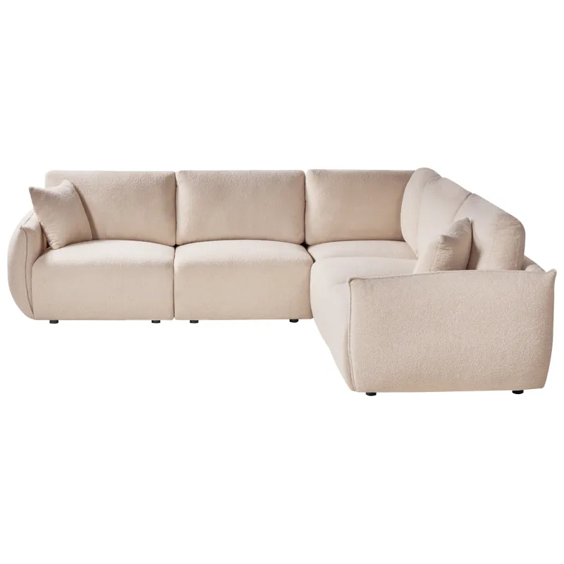 Mesnali 5-istuttava moduulisohva, vasenkätinen - Beige - Huonekalut - Sohva - Moduulisohva