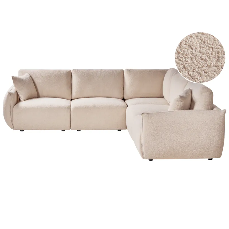 Mesnali 5-istuttava moduulisohva, vasenkätinen, Beige