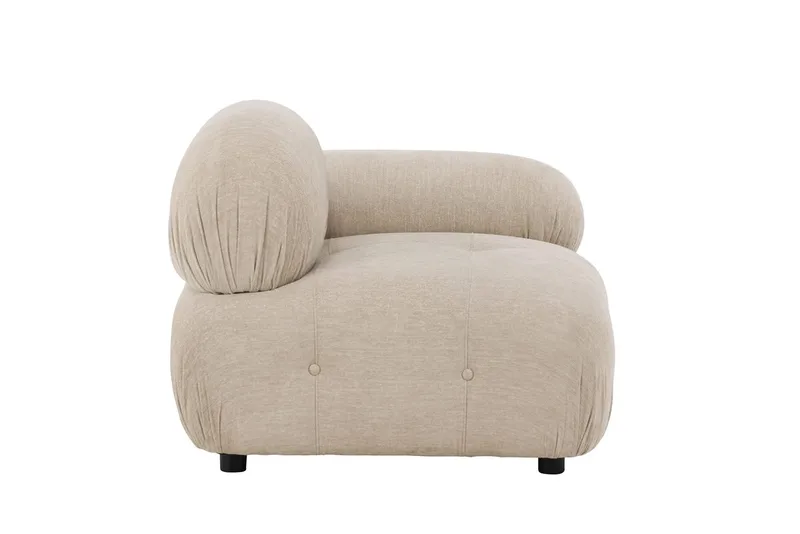 Mika oikea moduuli 95 cm - Beige - Huonekalut - Sohva - Moduulisohva - Kulmamoduuli