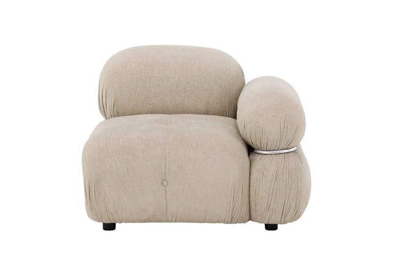 Mika oikea moduuli 95 cm - Beige - Huonekalut - Sohva - Moduulisohva - Kulmamoduuli