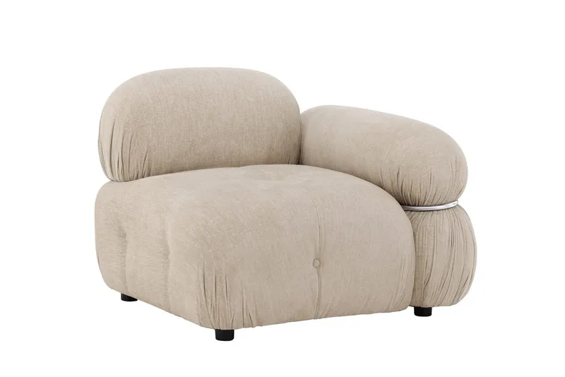 Mika oikea moduuli 95 cm - Beige - Huonekalut - Sohva - Moduulisohva - Kulmamoduuli