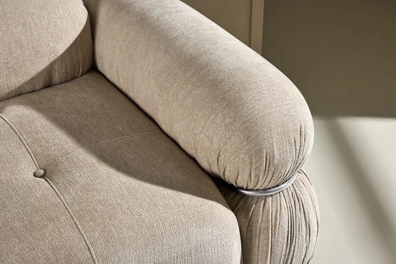 Mika oikea moduuli 95 cm - Beige - Huonekalut - Sohva - Moduulisohva - Kulmamoduuli