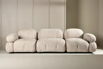 Mika oikea moduuli 95 cm - Beige - Huonekalut - Sohva - Moduulisohva - Kulmamoduuli