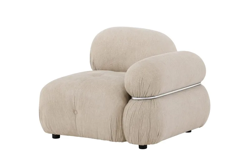 Mika oikea moduuli 95 cm - Beige - Huonekalut - Sohva - Moduulisohva - Kulmamoduuli