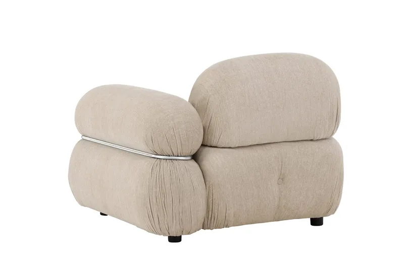 Mika oikea moduuli 95 cm - Beige - Huonekalut - Sohva - Moduulisohva - Kulmamoduuli
