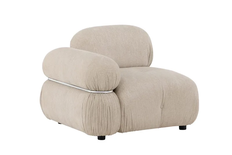 Mika vasen moduuli 95 cm - Beige - Huonekalut - Sohva - Moduulisohva - Kulmamoduuli