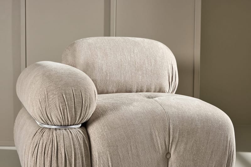 Mika vasen moduuli 95 cm - Beige - Huonekalut - Sohva - Moduulisohva - Kulmamoduuli