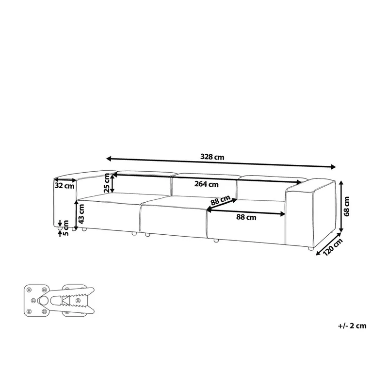 Modulaarinen sohva Ardal - Huonekalut - Sohva - Moduulisohva