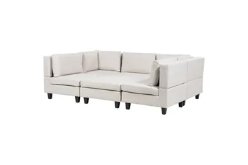 Modulsoffa Beige, Black - Huonekalut - Sohva - Moduulisohva - Moduulisohvakokonaisuus
