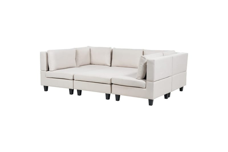 Modulsoffa Beige, Black - Huonekalut - Sohva - Moduulisohva - Moduulisohvakokonaisuus