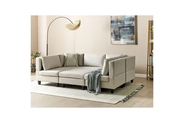 Modulsoffa Beige, Black - Huonekalut - Sohva - Moduulisohva - Moduulisohvakokonaisuus