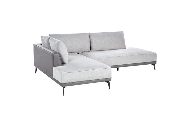 Modulsoffa Beliani Myken Beige/brun/svart, Högervänd Grey Left-faced - Huonekalut - Sohva - Moduulisohva - Muut moduulisohvan moduulit