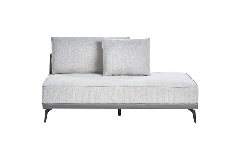 Modulsoffa Beliani Myken Beige/brun/svart, Högervänd Grey Left-faced - Huonekalut - Sohva - Moduulisohva - Muut moduulisohvan moduulit
