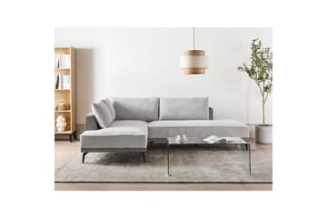Modulsoffa Beliani Myken Beige/brun/svart, Högervänd Grey Left-faced - Huonekalut - Sohva - Moduulisohva