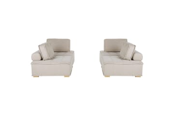 Modulsoffa Beliani Tibro Beige/ljust trä Beige||Light colored wood - Huonekalut - Sohva - Moduulisohva