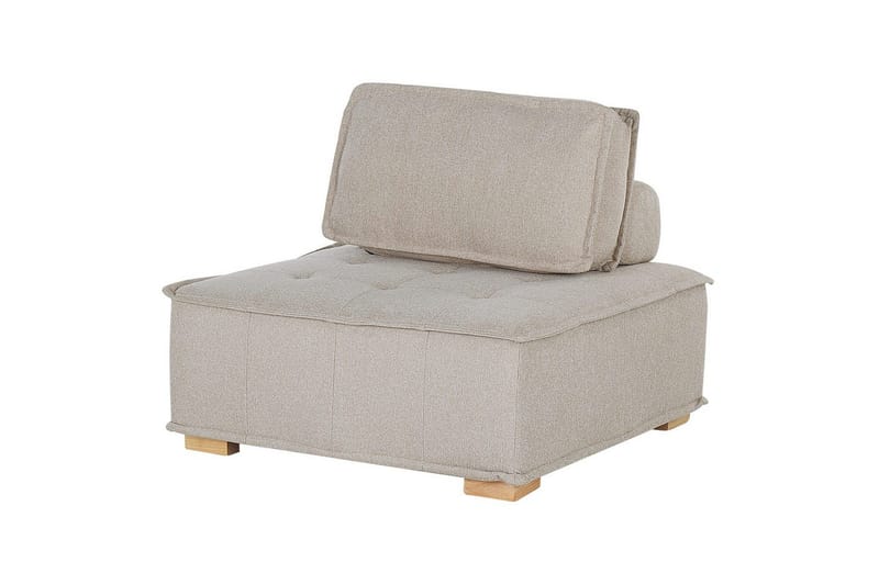 Modulsoffa Beliani Tibro Beige/ljust trä Beige||Light colored wood - Huonekalut - Sohva - Moduulisohva