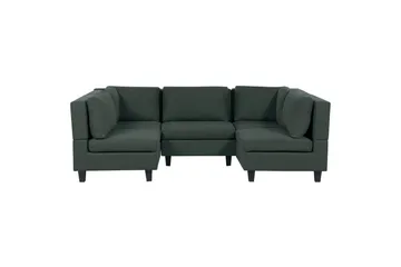 Modulsoffa Grön, Svart