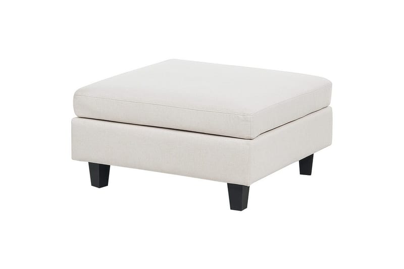 Modulsoffa med fotpall Beliani Unstad Beige/svart, Symmetrisk Beige, Black - Huonekalut - Sohva - Moduulisohva - Moduulisohvakokonaisuus