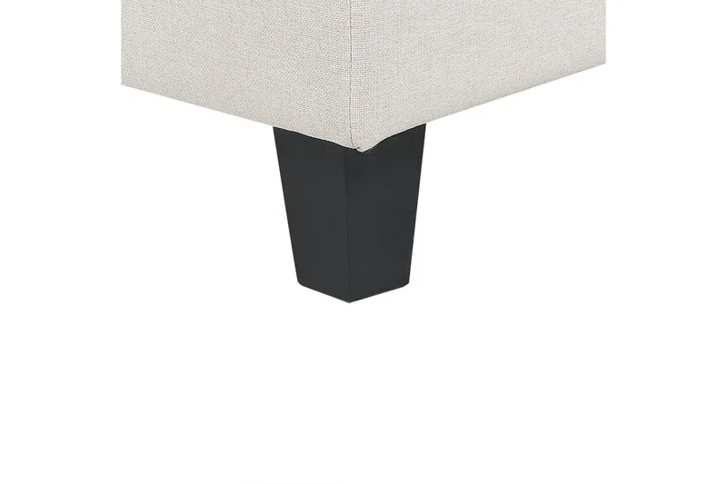 Modulsoffa med fotpall Beliani Unstad Beige/svart, Symmetrisk Beige, Black - Huonekalut - Sohva - Moduulisohva - Moduulisohvakokonaisuus