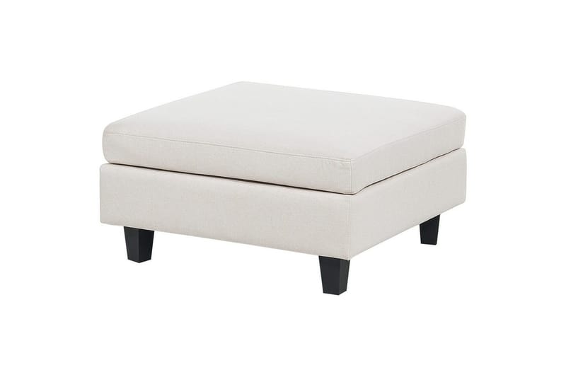 Modulsoffa med fotpall Beliani Unstad Beige/svart, Vänstervänd Beige, Black - Huonekalut - Sohva - Moduulisohva