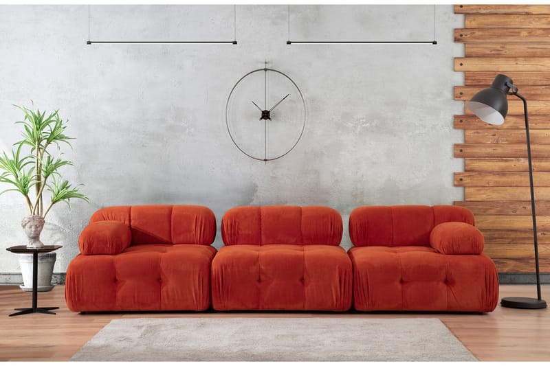 Moduulisohva Belgin 3:n ist - Punainen - Huonekalut - Sohva - Moduulisohva