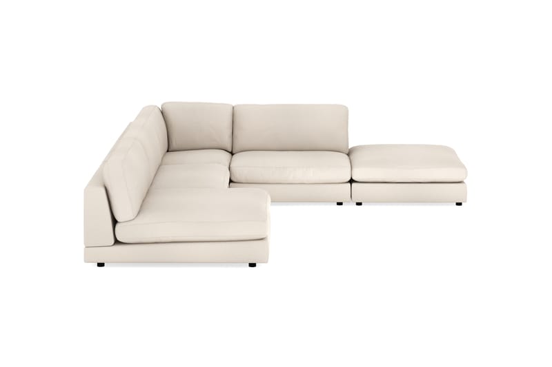 Arken 6-istuttava Käännettävä L-muotoinen Modulaarikulmasohva Divaanilla + Rahi Kankaalla - Beige - Huonekalut - Sohva - Moduulisohva