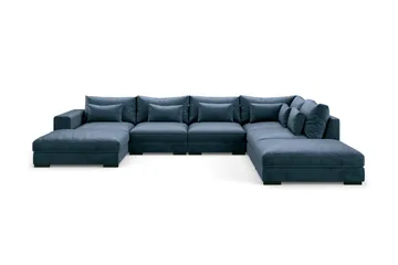 Dubai U-moduulisohva divaanilla vasen, sametti, erikoissyvä