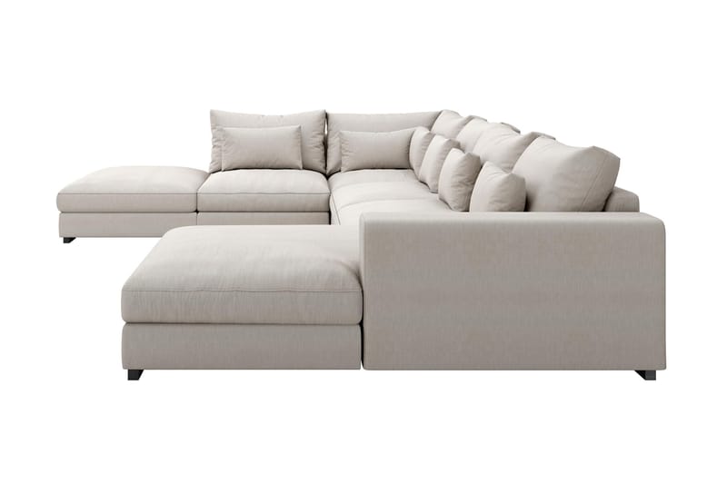 U-Moduulisohva Columbus divaanilla Oikea - Beige - Huonekalut - Sohva - Moduulisohva