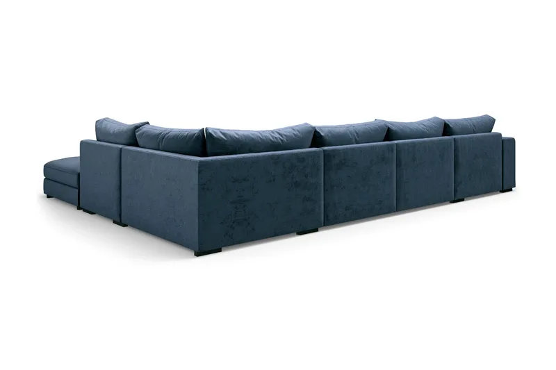 U-Moduulisohva Dubai divaanilla Vasen Sametti - Sininen - Huonekalut - Sohva - Moduulisohva - Moduulisohvakokonaisuus
