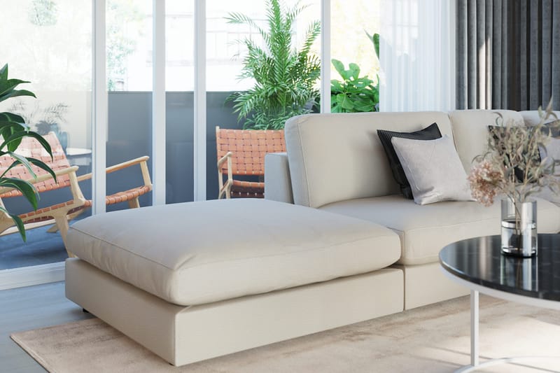 Arken 1-istuttava Divaanimoduuli Kankaalla - Beige - Huonekalut - Sohva - Moduulisohva - Muut moduulisohvan moduulit