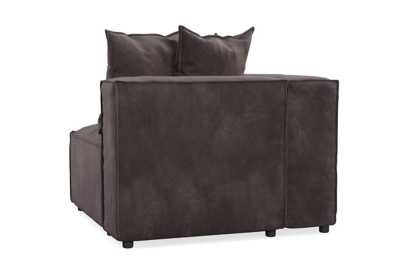 Cubo 1-istuttava Vasemmanpuoleinen Moduuli Sametti 108 cm leveä - Tummanharmaa - Huonekalut - Sohva - Moduulisohva - Muut moduulisohvan moduulit