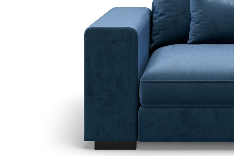 Dubai käsinoja vasen sametti - Sininen - Huonekalut - Sohva - Moduulisohva - Muut moduulisohvan moduulit