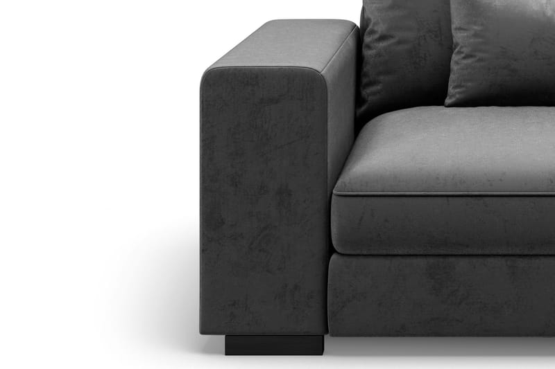 Dubai käsinoja vasen sametti - Tummanharmaa - Huonekalut - Sohva - Moduulisohva - Muut moduulisohvan moduulit