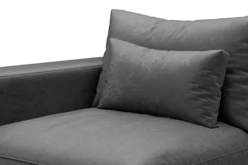 Dubai Vasemmalle Suuntautuva Leveä Käsinojamoduuli Moduulisohvaan 27 cm Samettia - Harmaa - Huonekalut - Sohva - Moduulisohva - Muut moduulisohvan moduulit