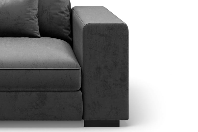 Käsinoja Oikea Dubai Sametti - Tummanharmaa - Huonekalut - Sohva - Moduulisohva - Muut moduulisohvan moduulit